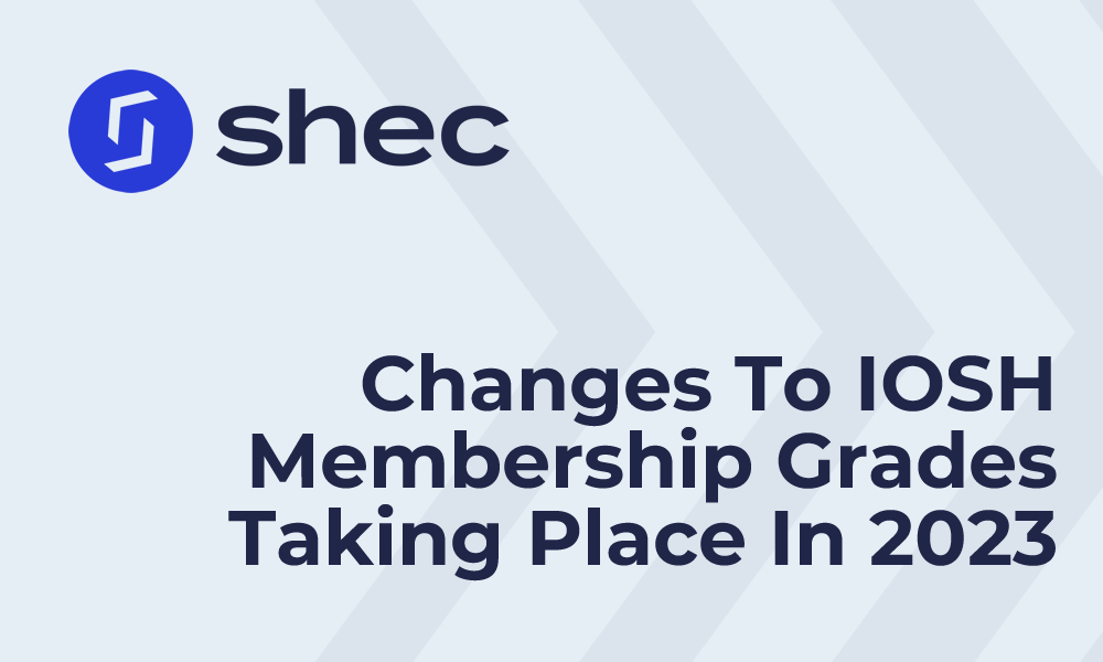Announcement of changes to iosh membership grades in 2023.