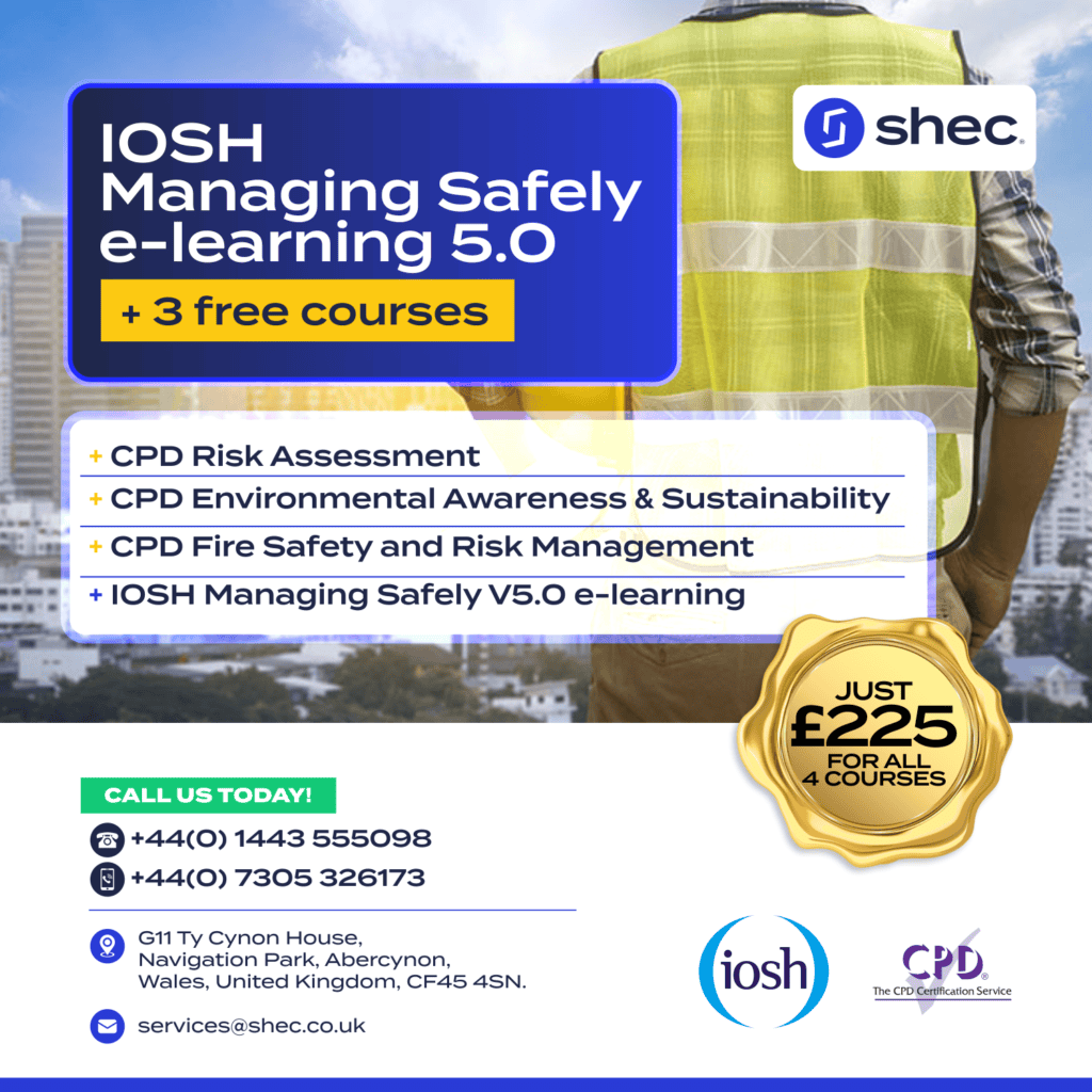 IOSH Managing Safely e-learning course advertisement