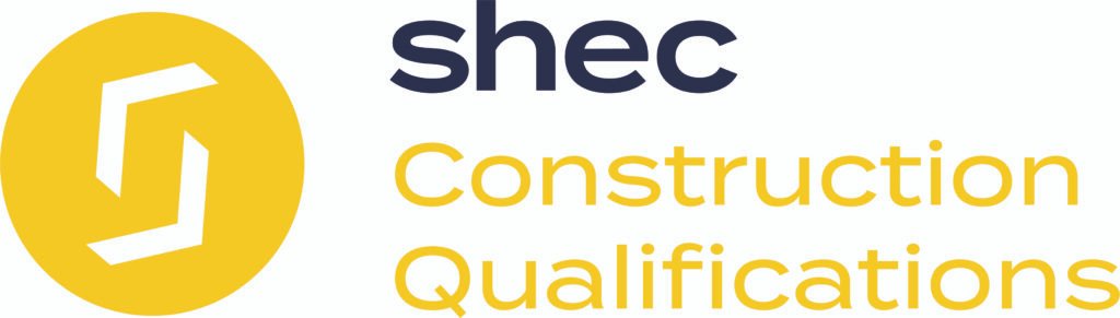 SHEC Construction Qualifications logo with yellow icon